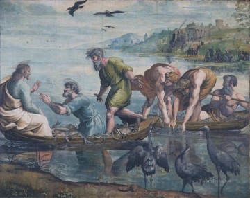 Raphael Painting - The Miraculous Draught of Fishes Renaissance master Raphael
